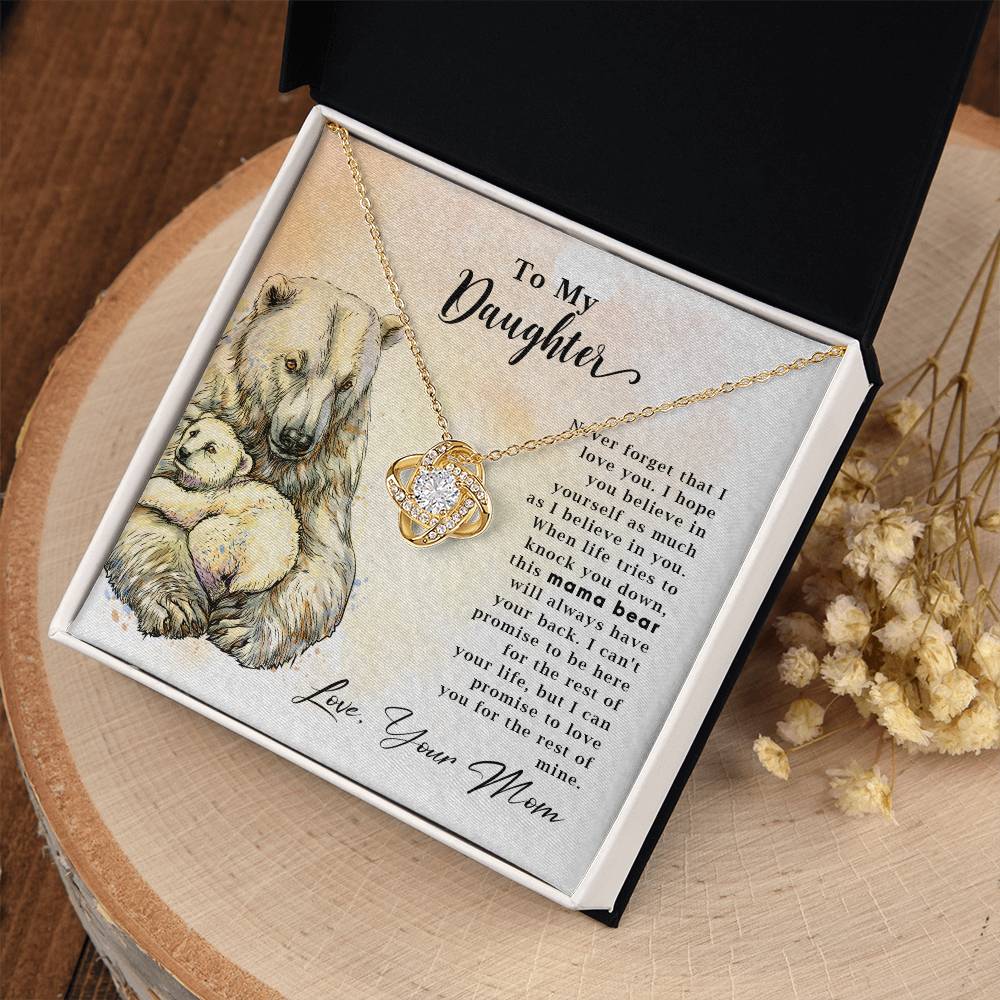To My Daughter - Mama Bear - Necklace