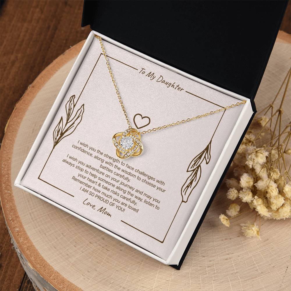To My Daughter - I Am So Proud of You Necklace