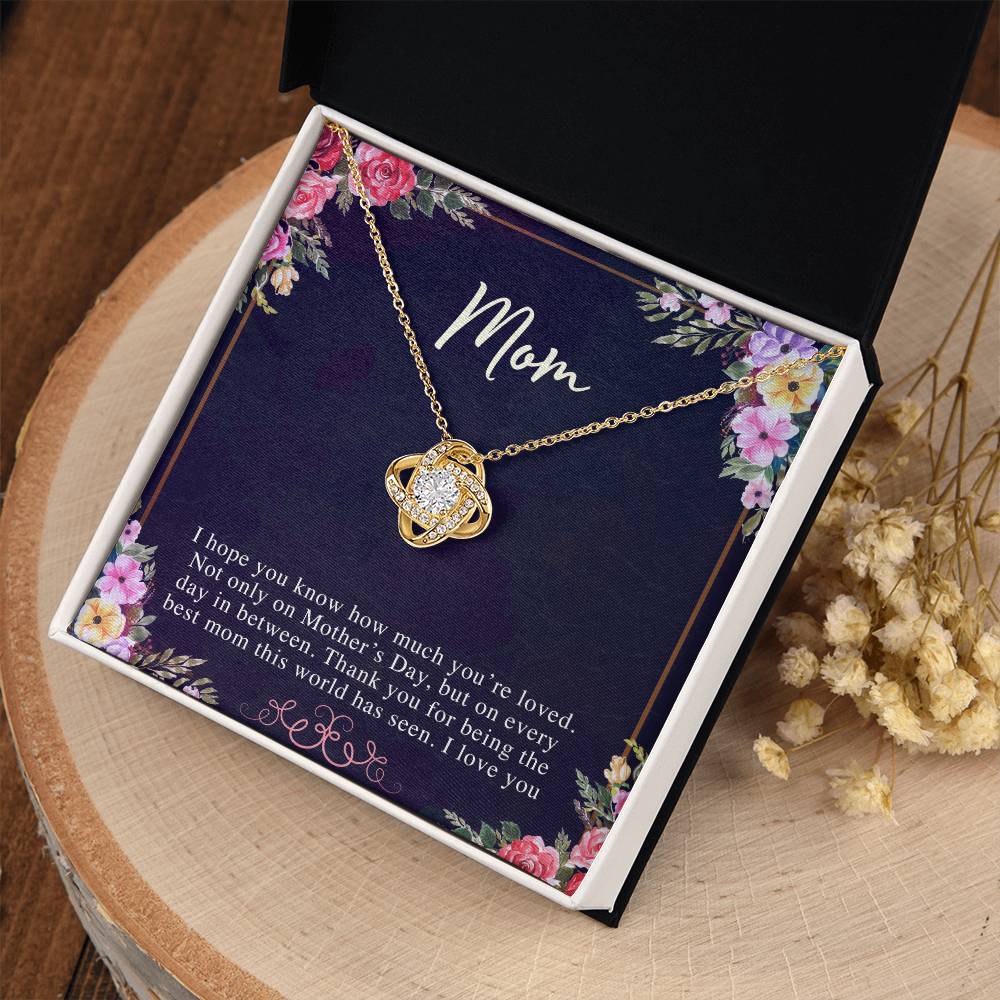 (Almost Sold Out) to My Mom - Love Knot Necklace - Perfect Gift for Mothers Day