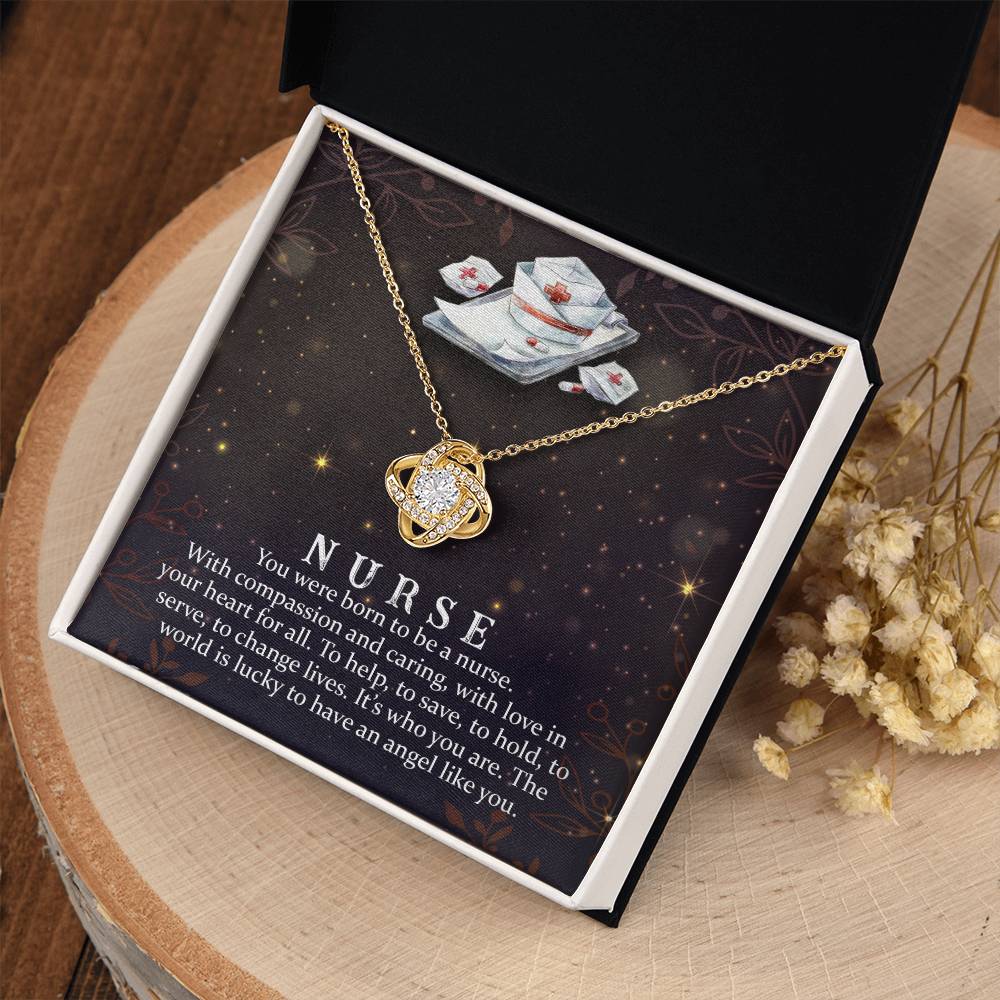 Nurse Crystal Pendant Necklace
