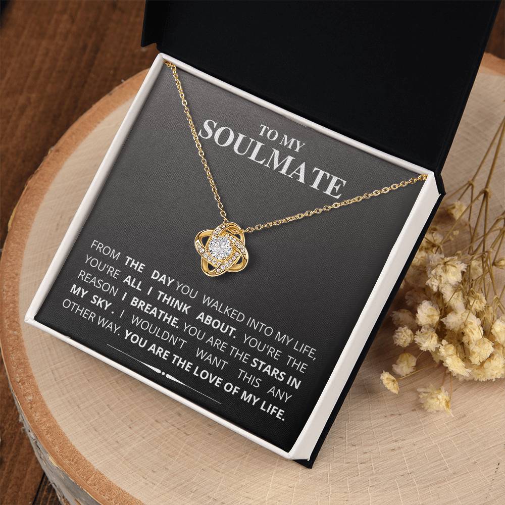To My Soulmate - Love Knot Necklace (New Arrival)