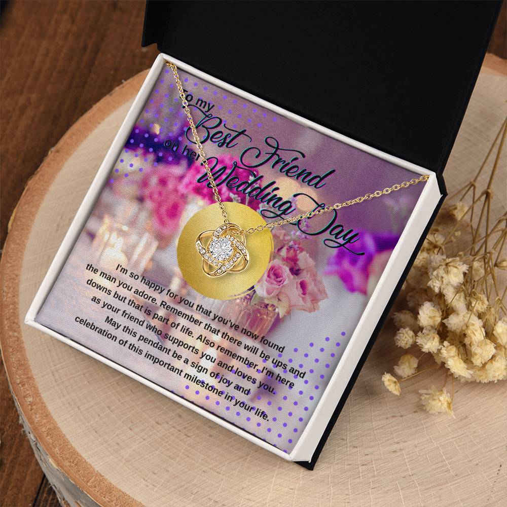 Wedding Gift for Bride, Best Friend Gift on Her Wedding Day, Best Friend to Bride Gift, Friend of the Bride Necklace, Bride Jewelry for Wedding Day