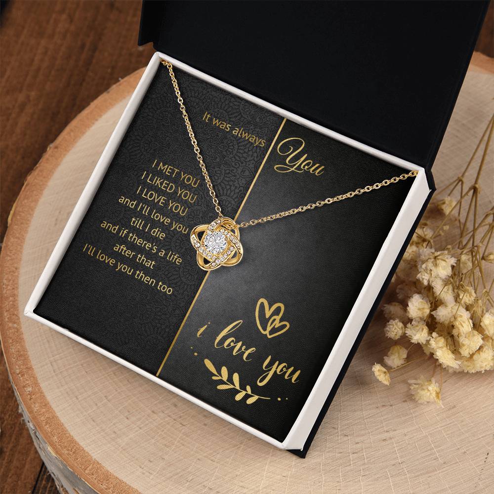 It Was Always You Knot Necklace