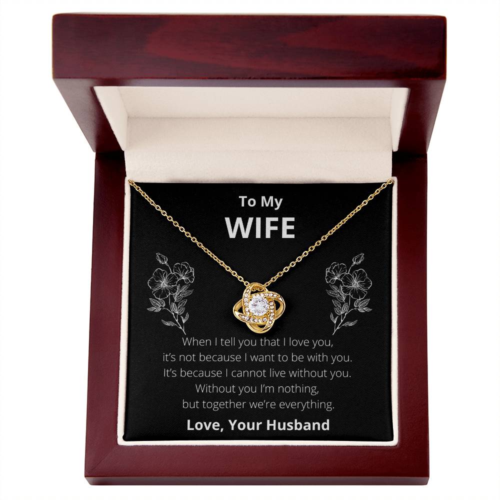 To My Wife: Together We're Everything - Necklace