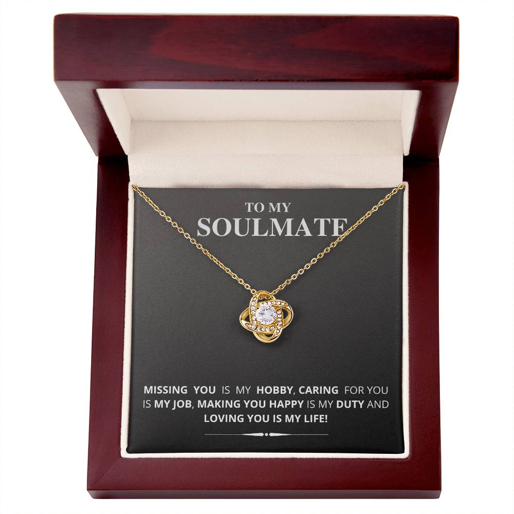 To My Soulmate - Love Knot Necklace (New Arrival)