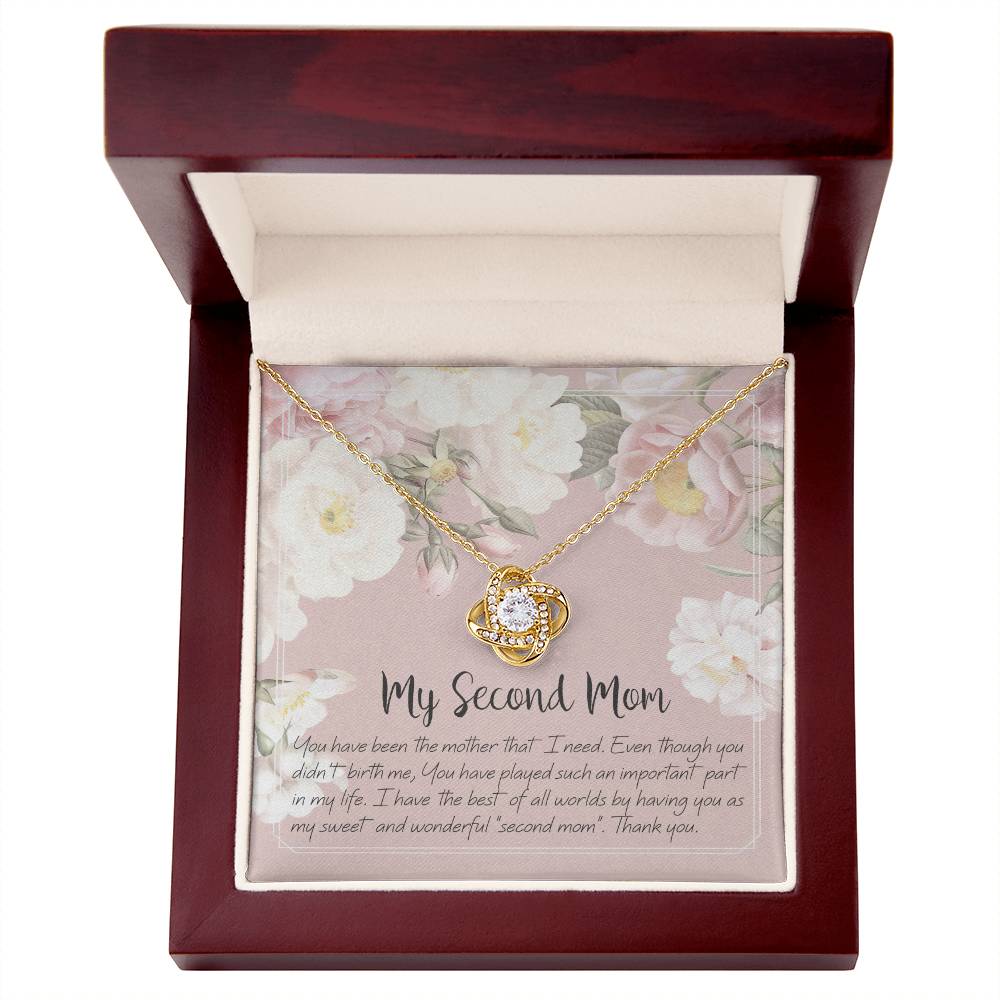 To My Second Mom - Love Knot Necklace