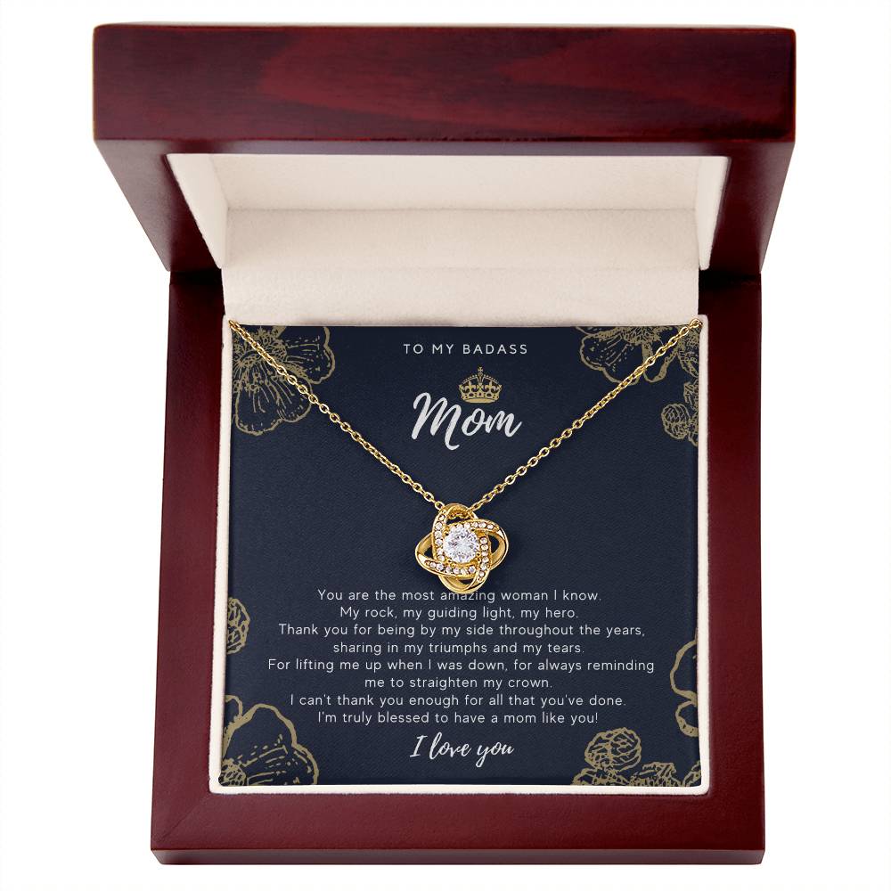 To My Badass Mom Necklace