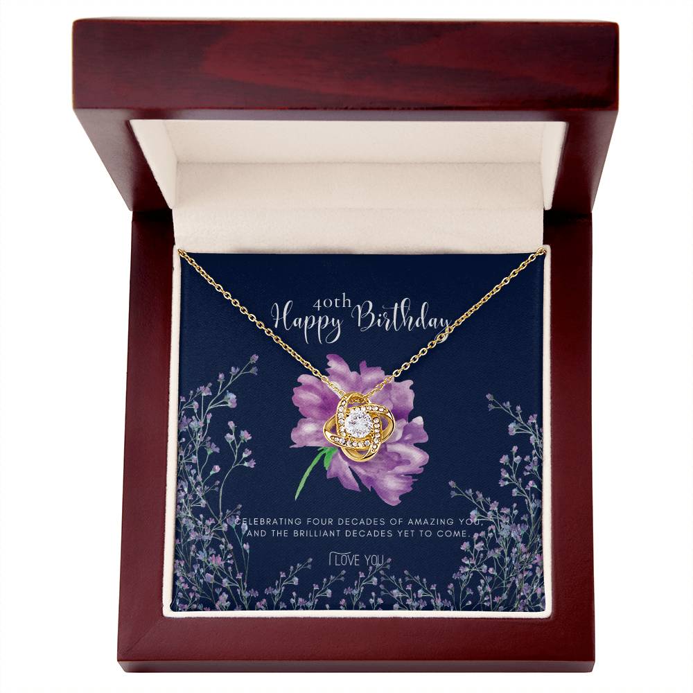 40th Birthday Gifts for Women | Necklace for Her | 4 Decade Jewelry | 40 Years Old | Best Friend Gift | 40th Birthday Gift Necklace | Birthday Gift | Jewelry Gift for Her