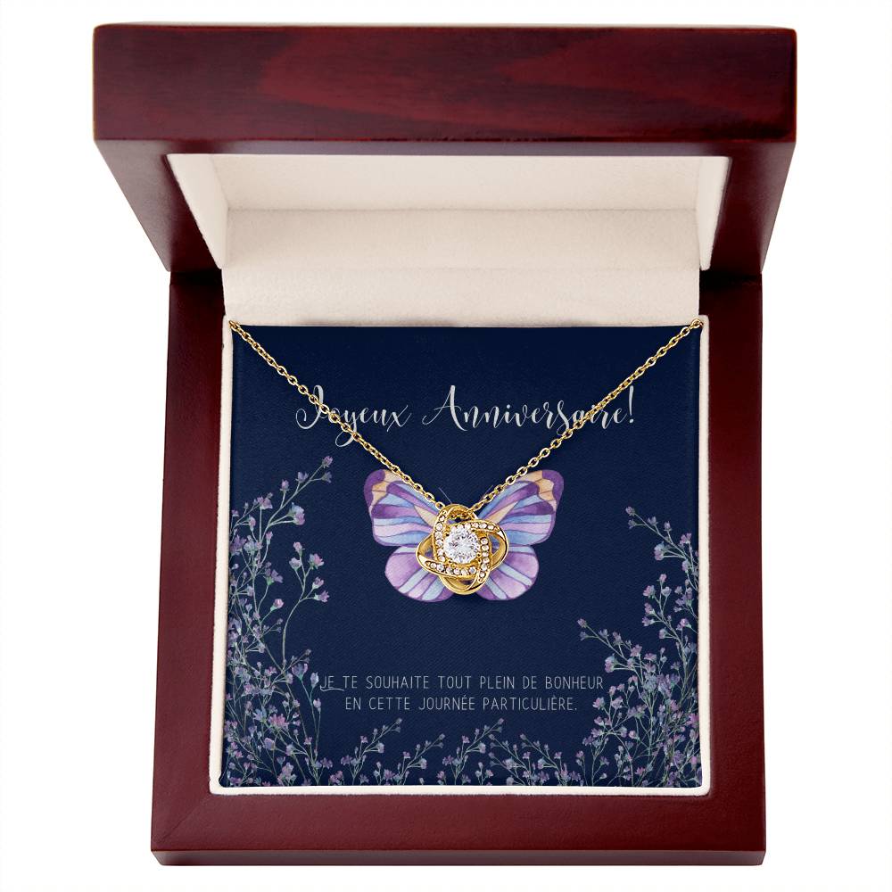 Joyeux Anniversaire Necklace | Personalized Birthday Gift | Birthday Necklace for French Mother | Birthday Necklace for French Girl Friend