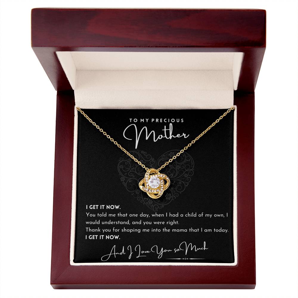 To My Precious Mother (Grandmother) Love Knot Necklace