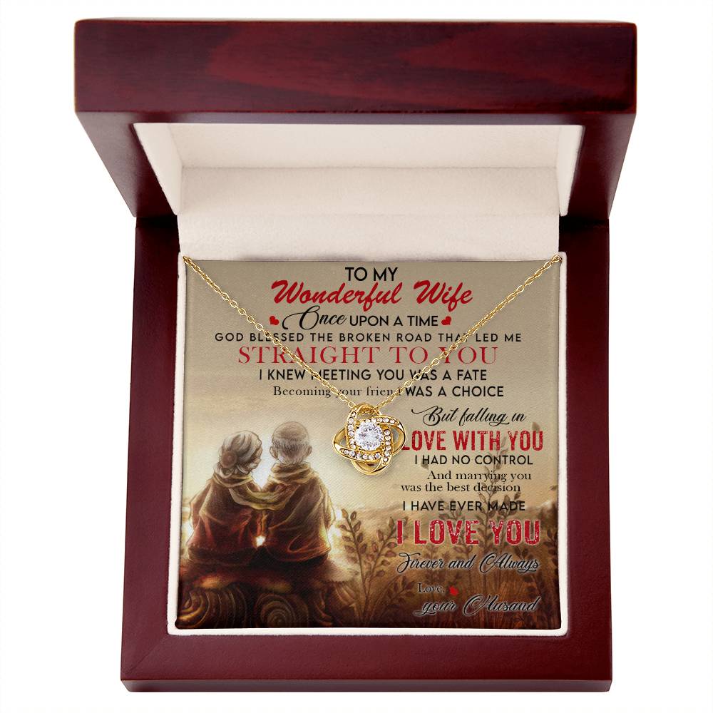 To My Wonderful Wife - Falling in Love With You I Had No Control - Heartandshop Wife