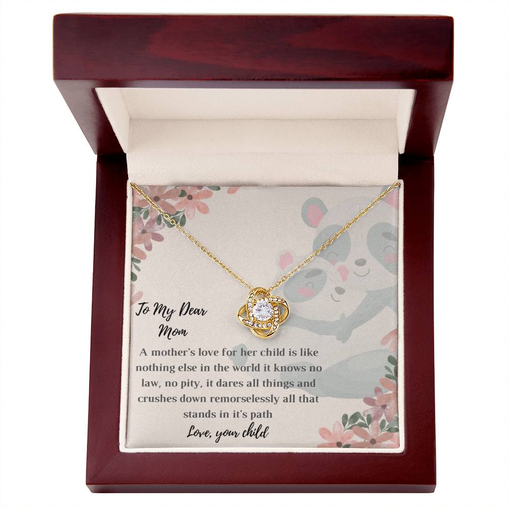 Interlocking Hearts Necklace With Card