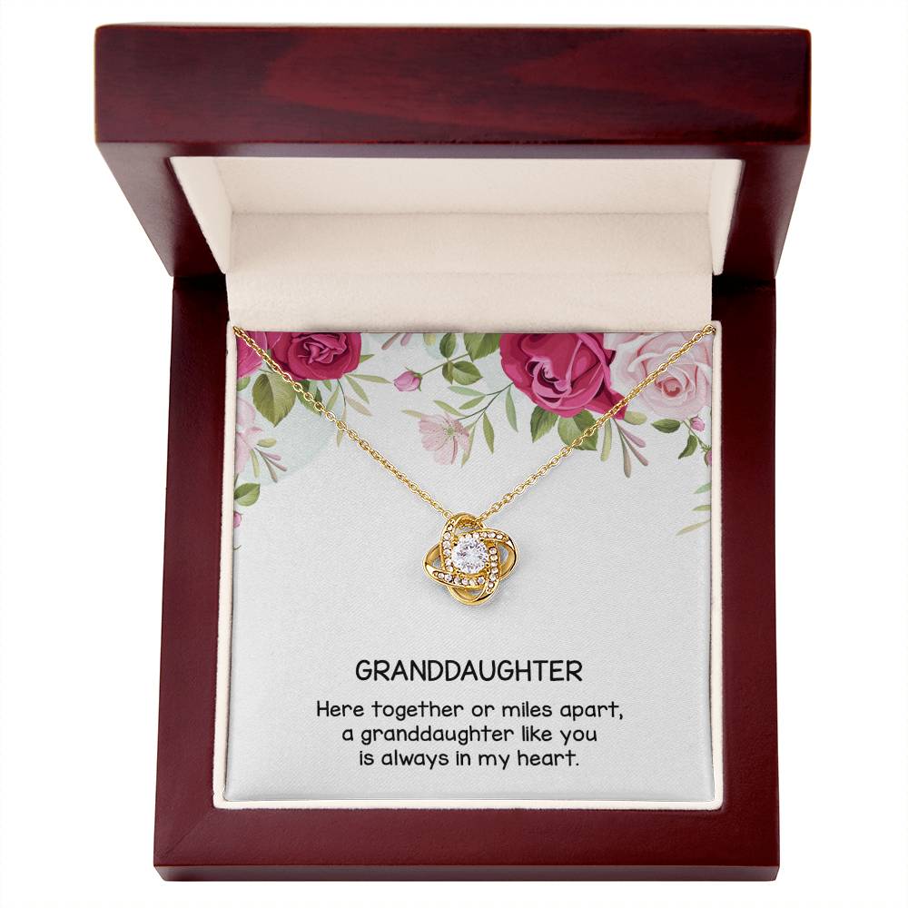 Gift for Granddaughter, Love Knot Necklace From Grandparen, Gifts for Girls, Best Birthday Gift Ideas, Pendant Jewelry Necklaces, Graduation Grad