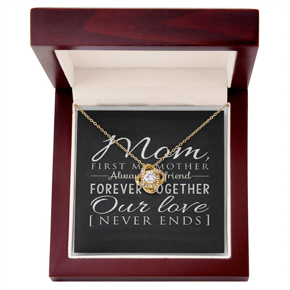 Our Love Never Ends Love Knot Necklace