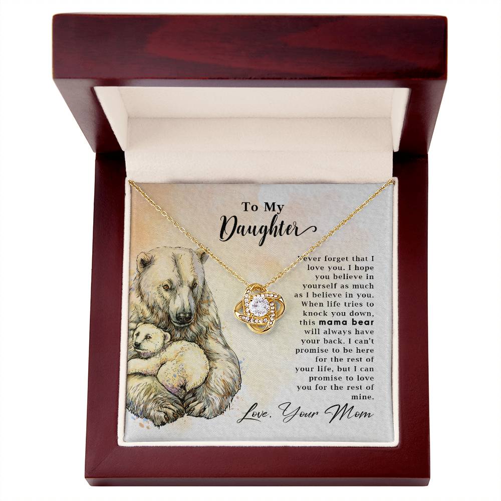 To My Daughter - Mama Bear - Necklace