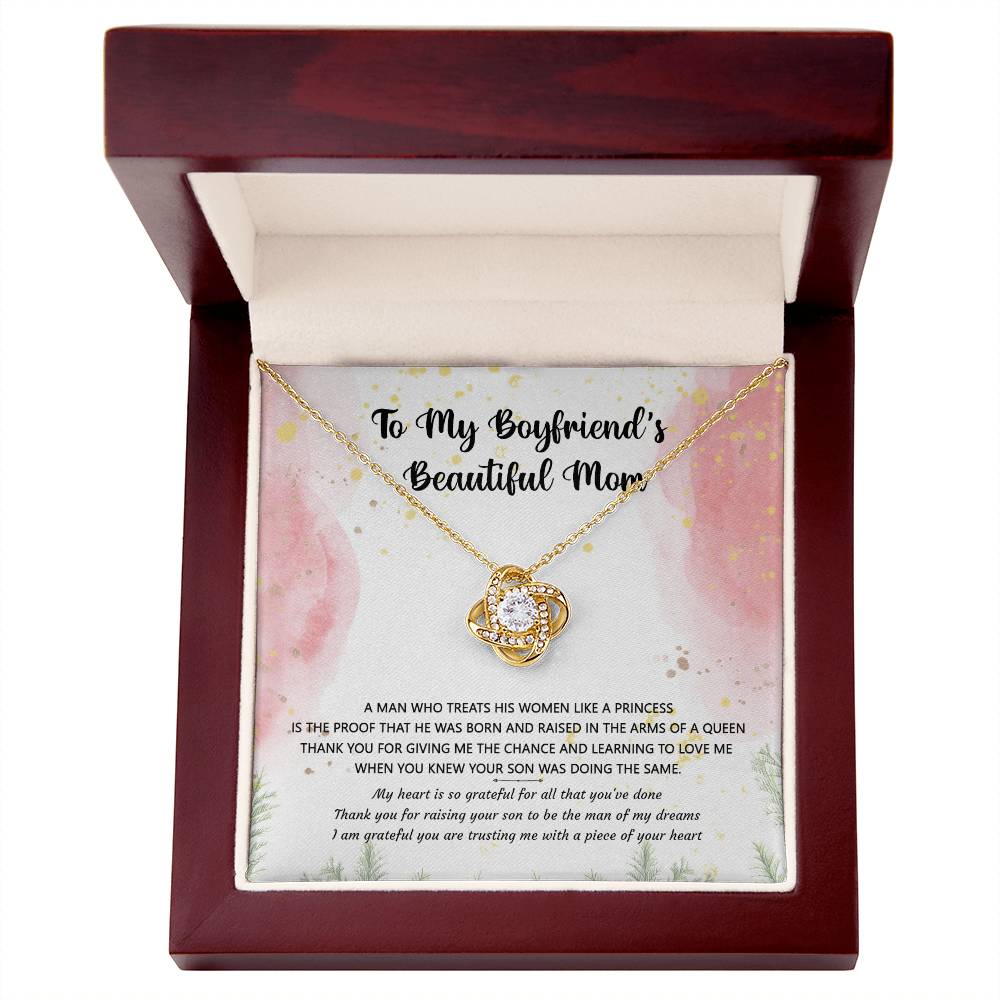 (Almost Gone) Gift for Boyfriend's Mom - a Man Who Treats His Woman Like a Princess - Love Knot