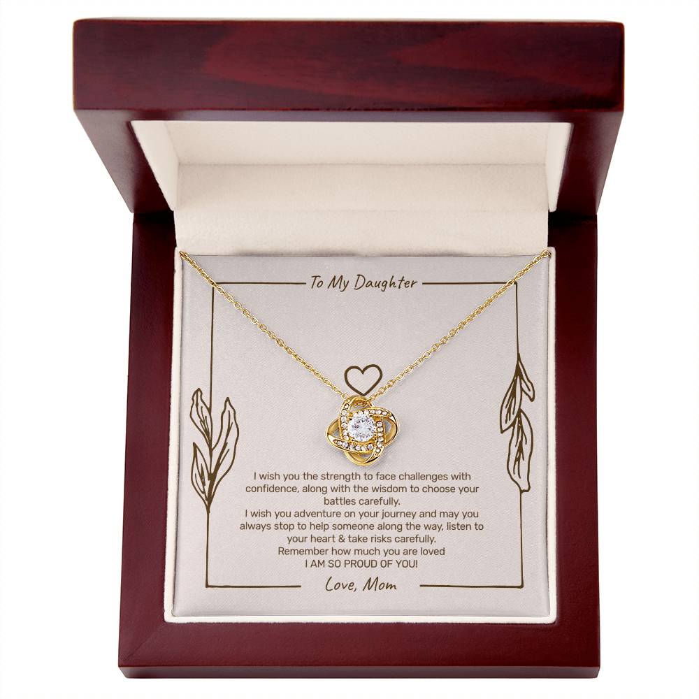 To My Daughter - I Am So Proud of You Necklace