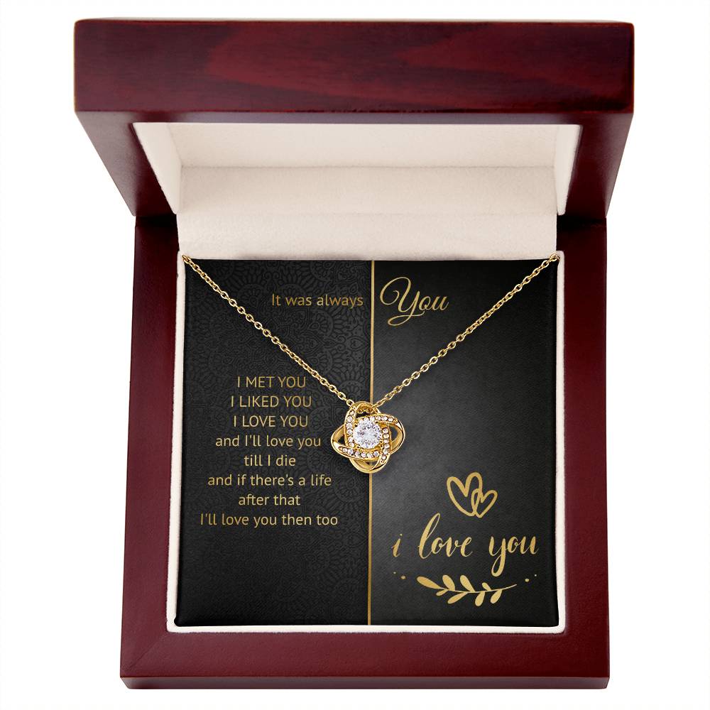 It Was Always You Knot Necklace