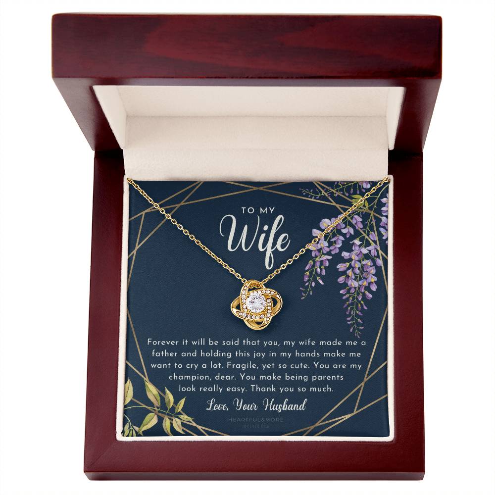 Postpartum Gift for Wife, Gift for Wife Post Pregnancy, Becoming a Mother Gift, Gift for Wife Birth, Wife After Pregnancy Necklace, Wife Becoming a Mom