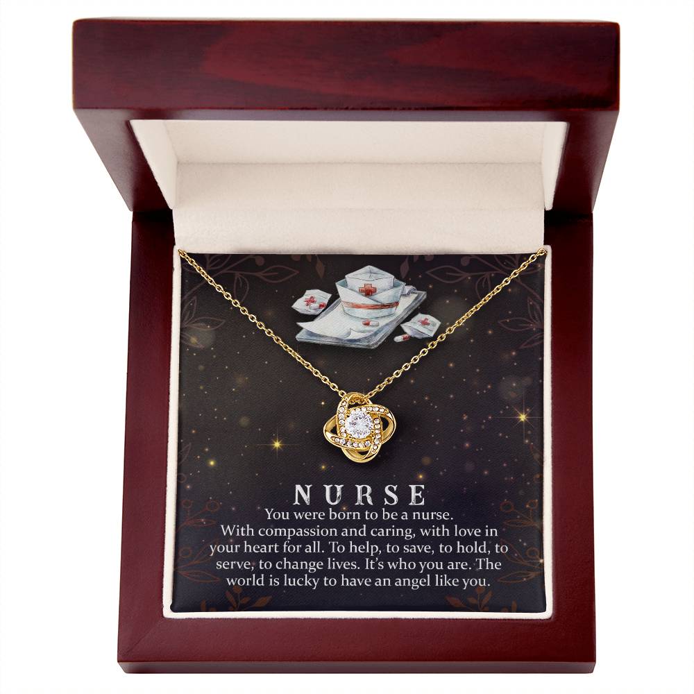 Nurse Crystal Pendant Necklace