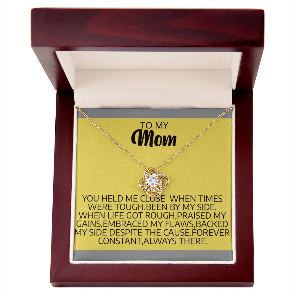 (Almost Gone) Held Me Close- Mom Necklace
