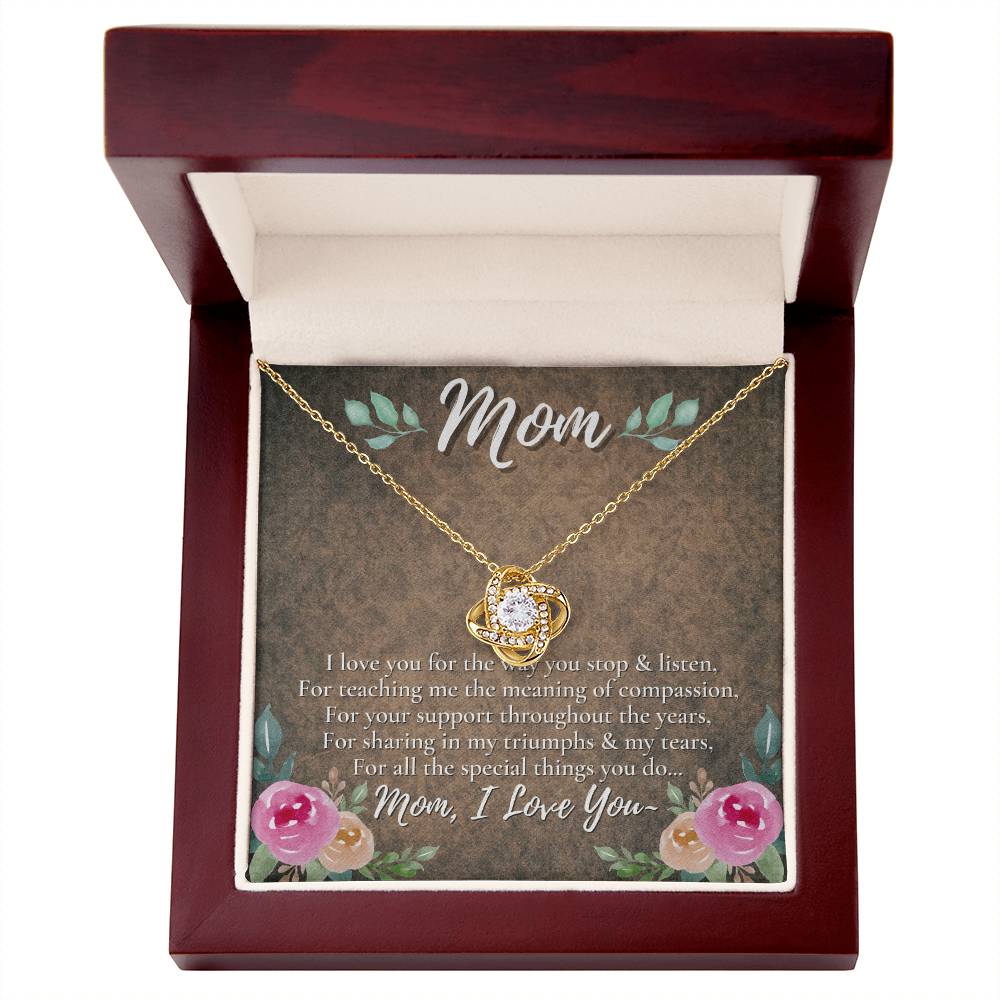 A Unique Gift for Your Mom - Love Knot Necklace