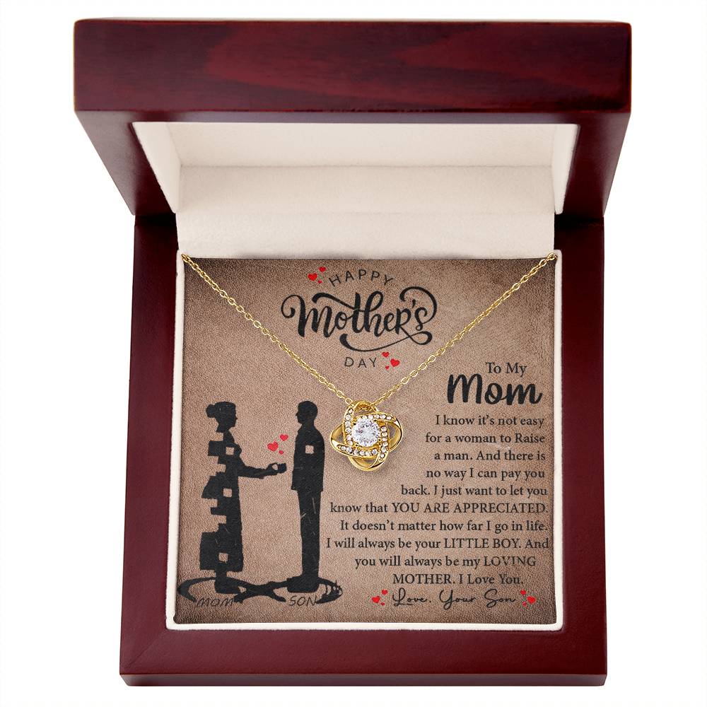 My Loving Mother | Love Knot Necklace Mother's Day Gift