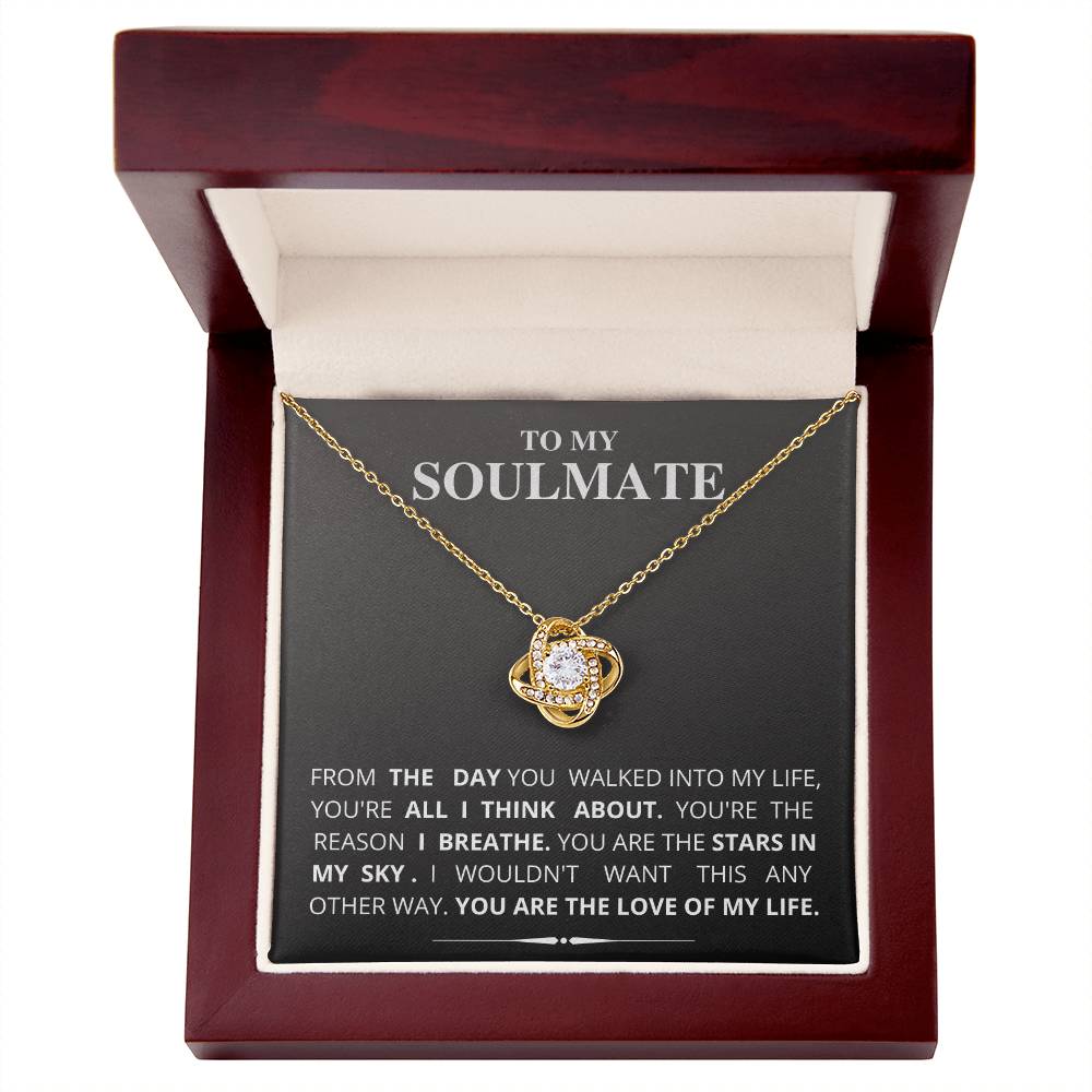 To My Soulmate - Love Knot Necklace (New Arrival)