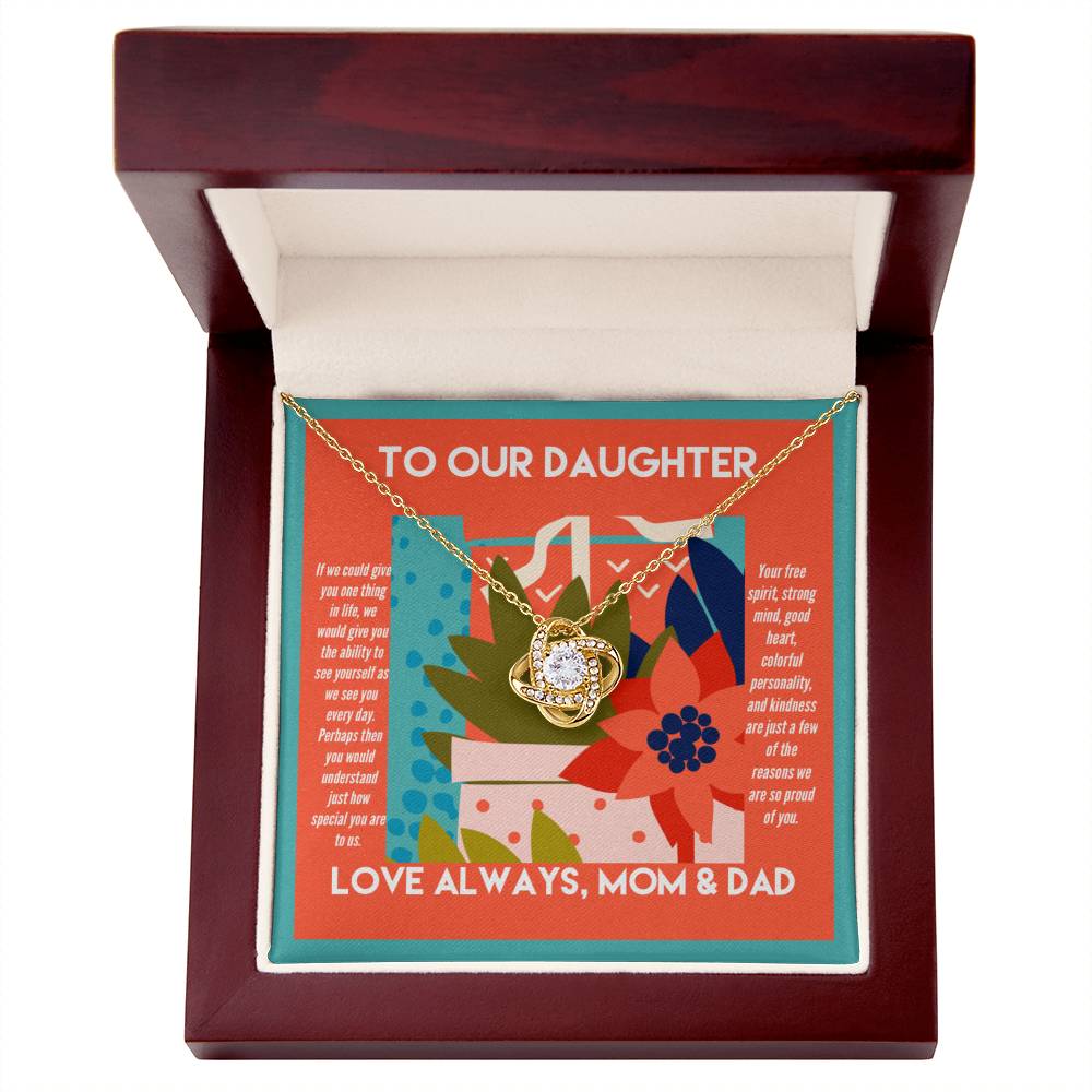 To Our Daughter We Are So Proud of You Necklace