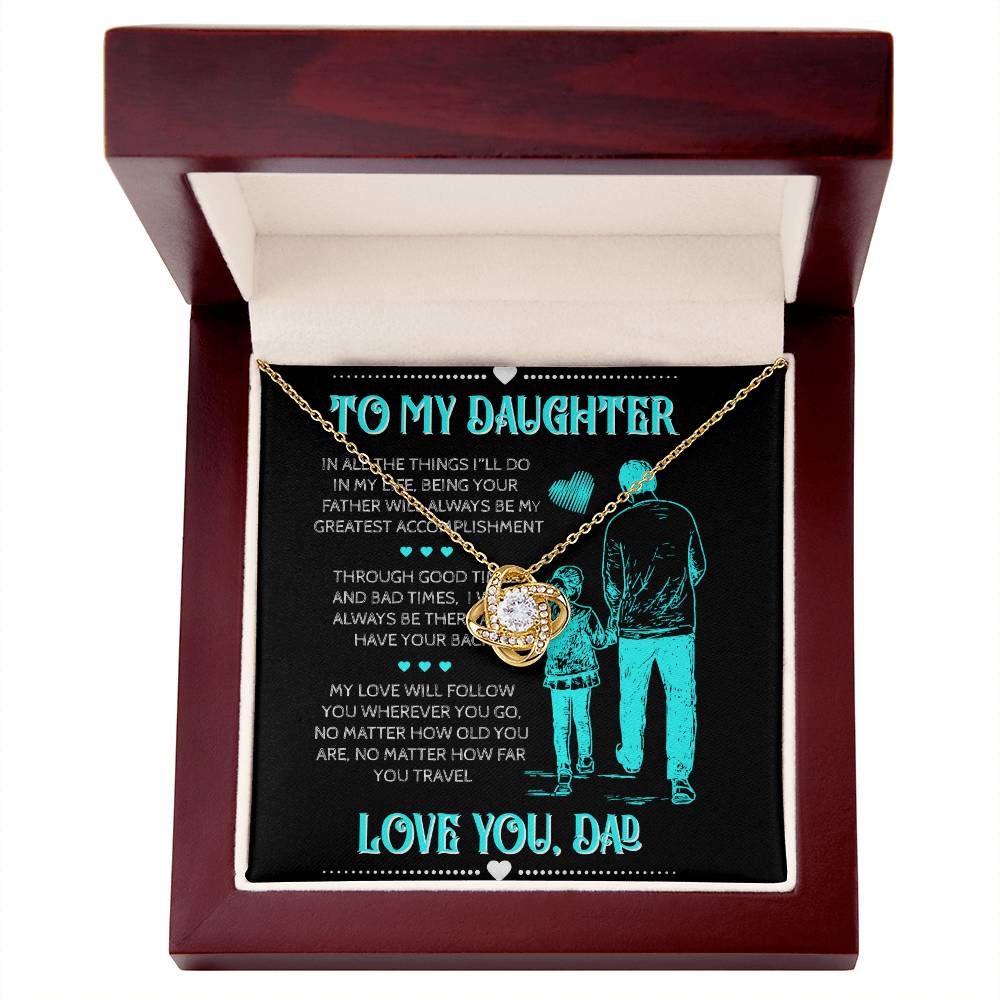 My Daughter Love Knot Necklace