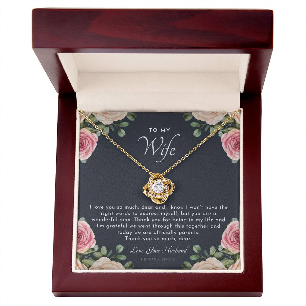 Postpartum Gift for Wife, Gift for Wife Post Pregnancy, Becoming a Mother Gift, Gift for Wife Birth, Wife After Pregnancy Necklace, Wife Becoming a Mom