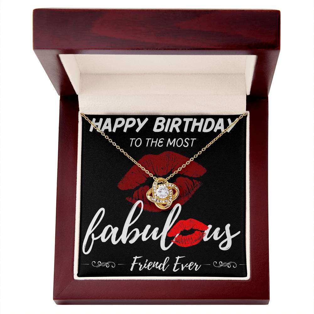 Friend Birthday Love Knot Necklace