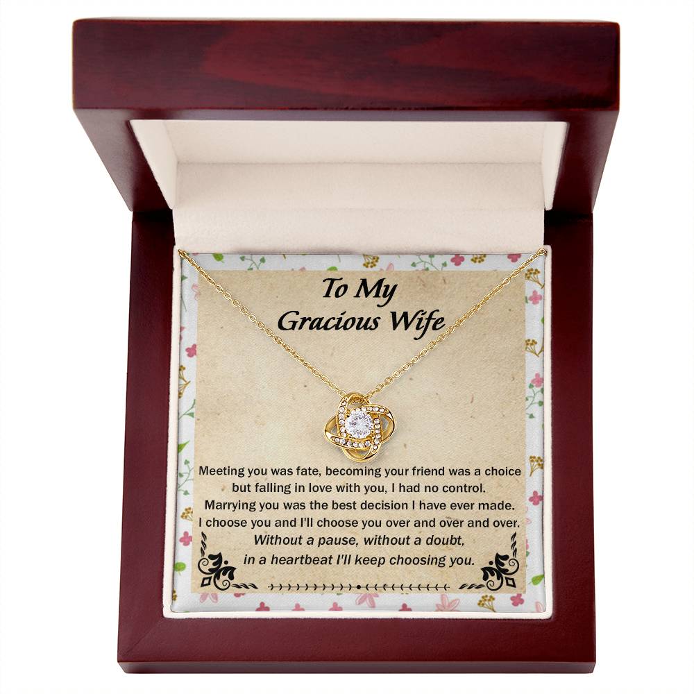 (Almost Gone) Gift for Wife - Meeting You Was Fate - Love Knot