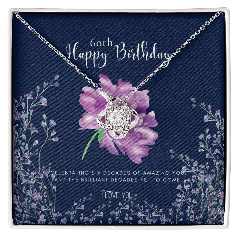 60th Birthday Gifts for Women | Necklace for Her | 6 Decade Jewelry | 60 Years Old | Best Friend Gift | 60th Birthday Gift Necklace | Birthday Gift | Jewelry Gift for Her