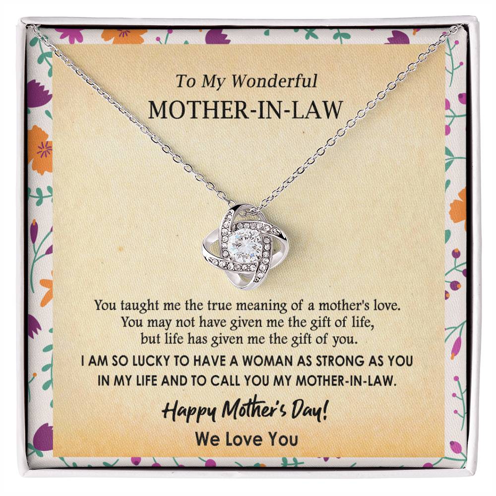 (Almost Gone) Gift for Mother-In-Law - Lucky to Have You - Love Knot