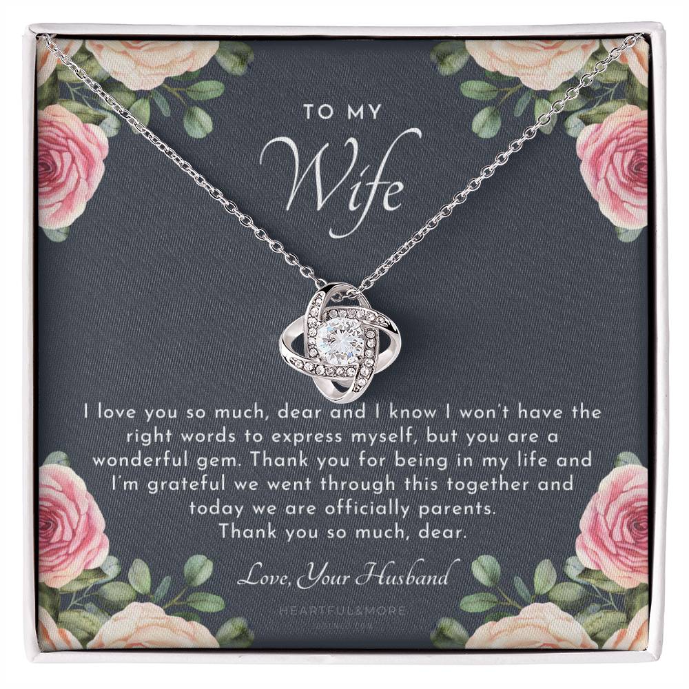 Postpartum Gift for Wife, Gift for Wife Post Pregnancy, Becoming a Mother Gift, Gift for Wife Birth, Wife After Pregnancy Necklace, Wife Becoming a Mom