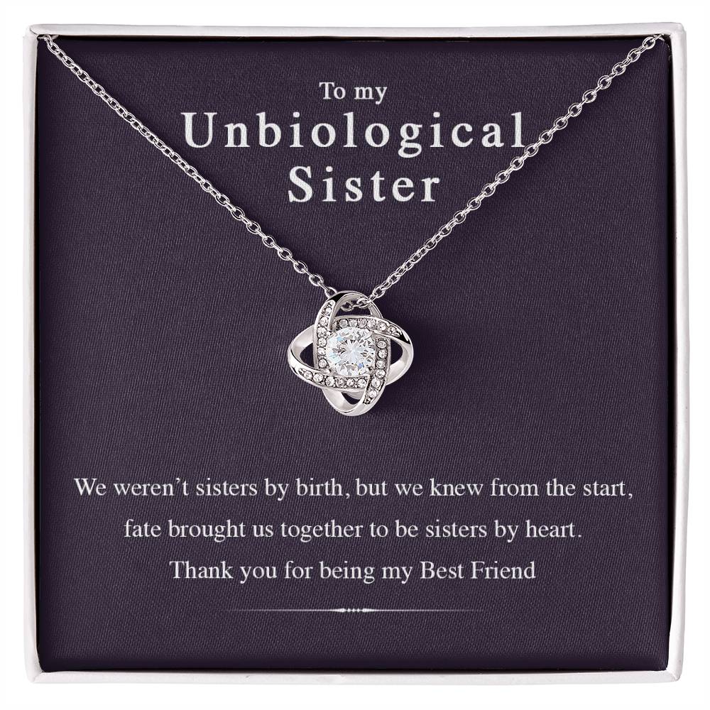Unbiological Sister - Friendship Knot Necklace - the Perfect Gift Your Best Friend (Almost Sold Out)