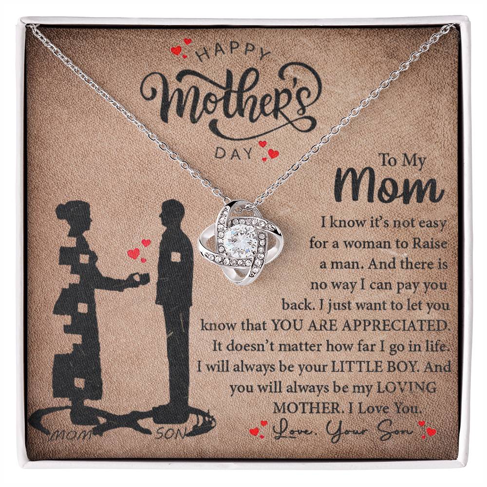 My Loving Mother | Love Knot Necklace Mother's Day Gift