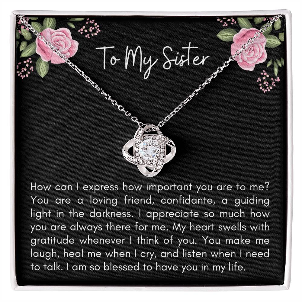 How Can I Express How - Love Knot Necklace