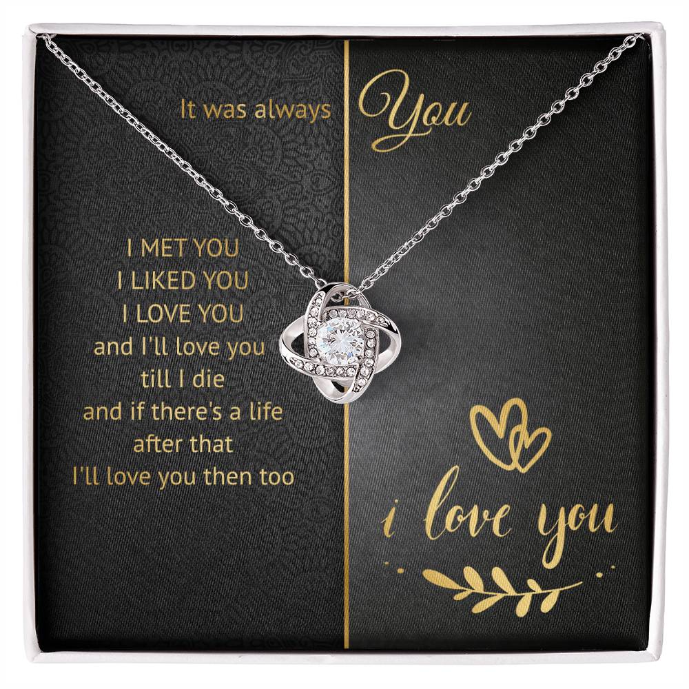 It Was Always You Knot Necklace
