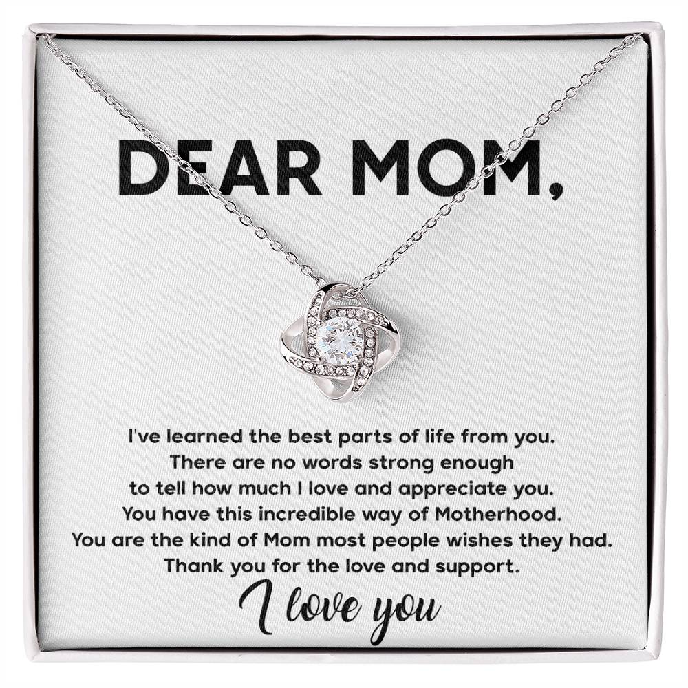 Dear Mom - Love Knot Necklace - So141