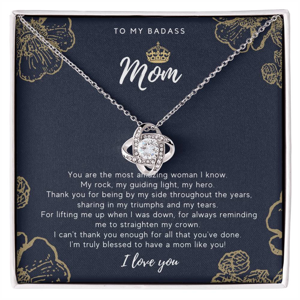 To My Badass Mom Necklace