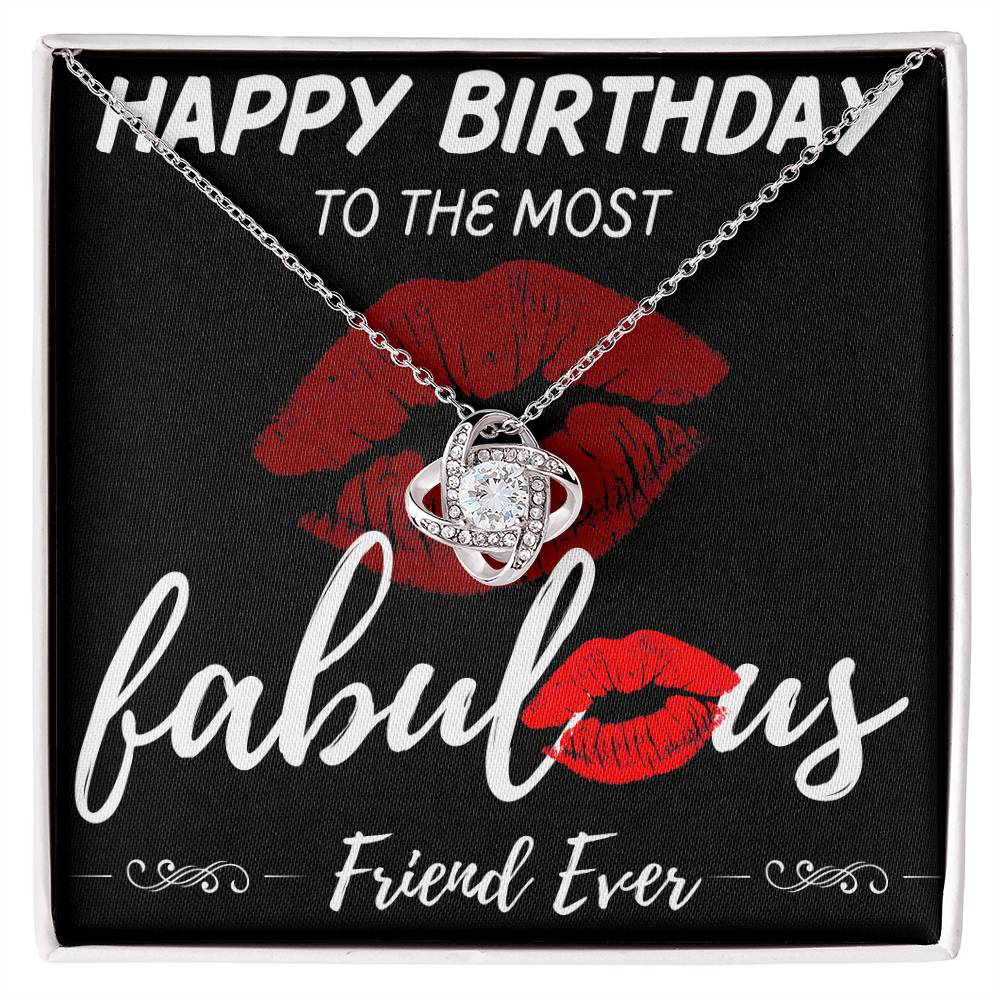 Friend Birthday Love Knot Necklace