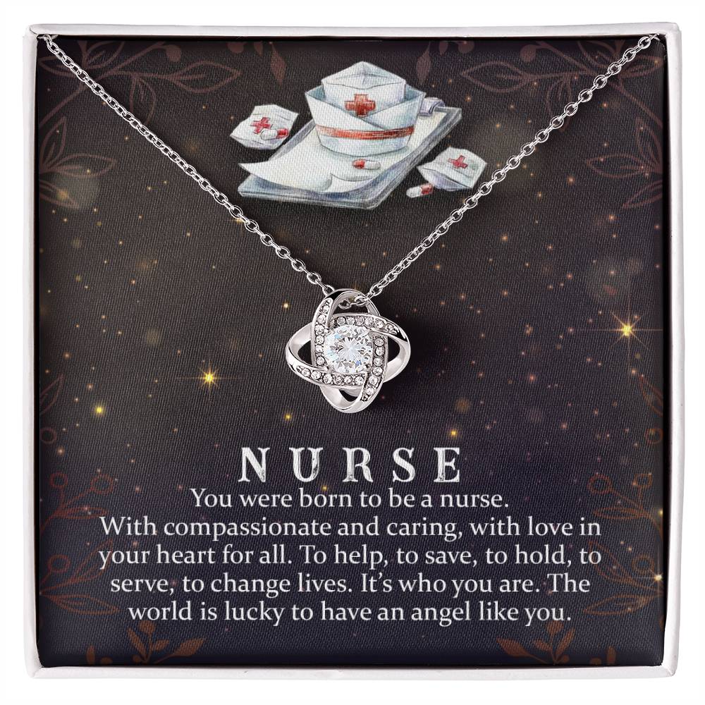 Nurse Crystal Pendant Necklace