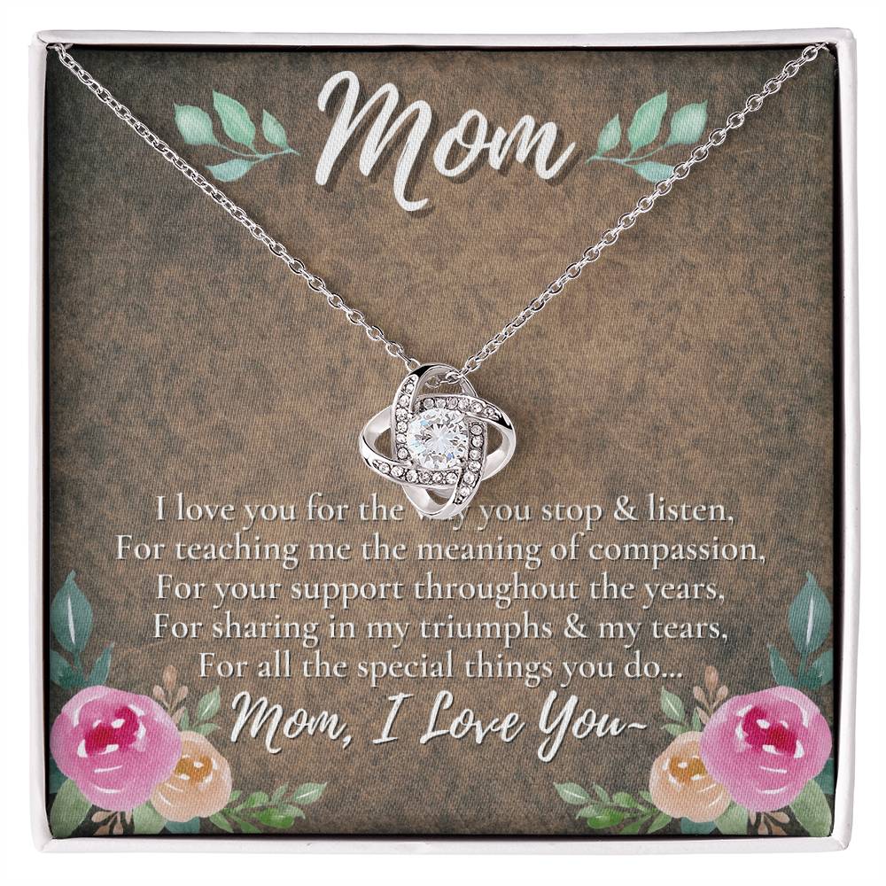 A Unique Gift for Your Mom - Love Knot Necklace
