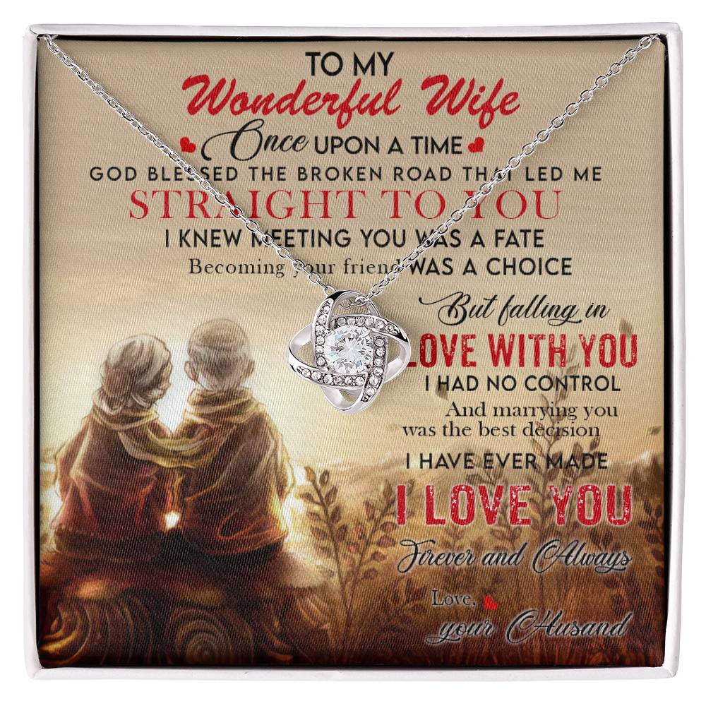 To My Wonderful Wife - Falling in Love With You I Had No Control - Heartandshop Wife