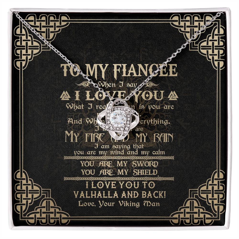 To My Shieldmaiden Necklace, Gift for Viking Fiancee