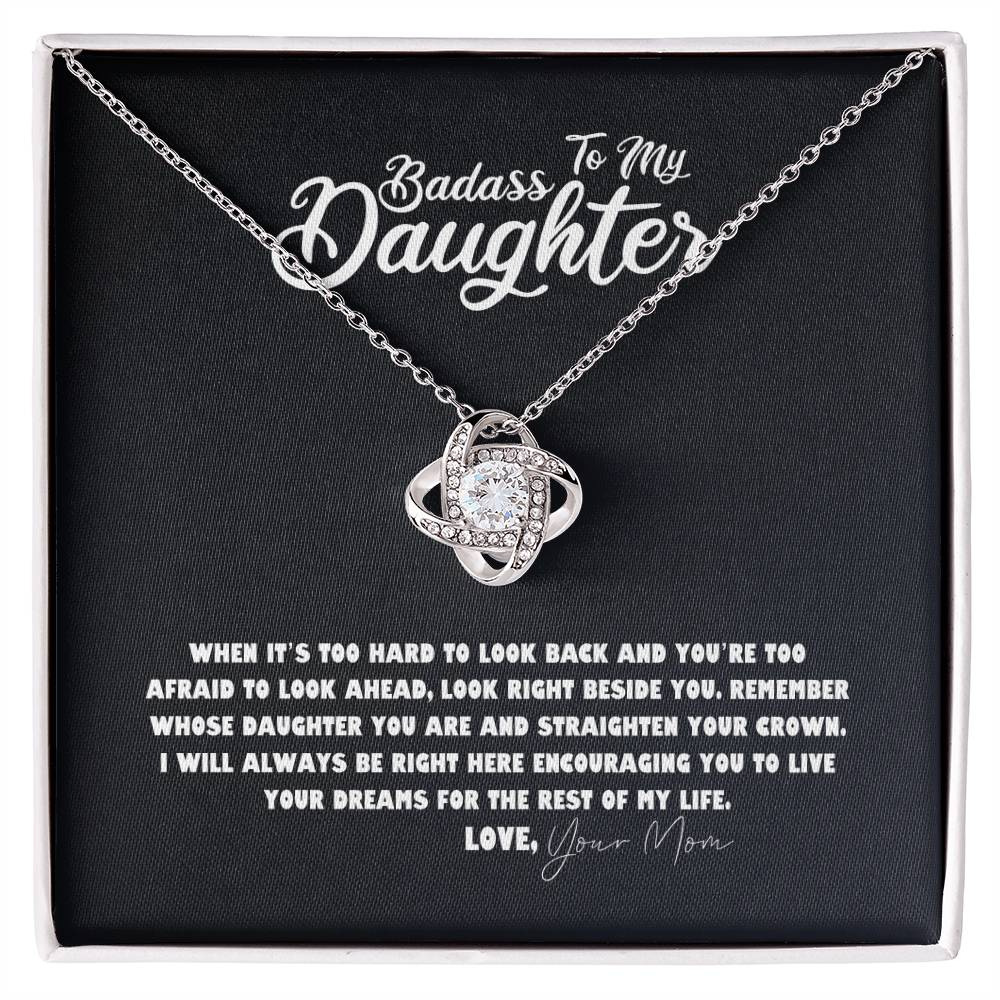 Daughter Necklace - Mother Daughter Jewelry Gift, Daughter Wedding Gift, Graduation, Birthday, Meaningful Interlocking Necklace for Daughter