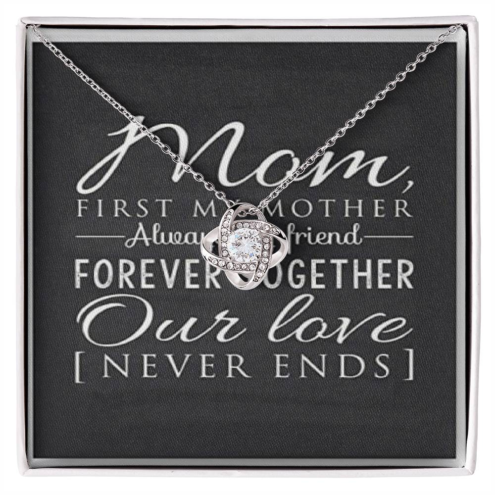 Our Love Never Ends Love Knot Necklace