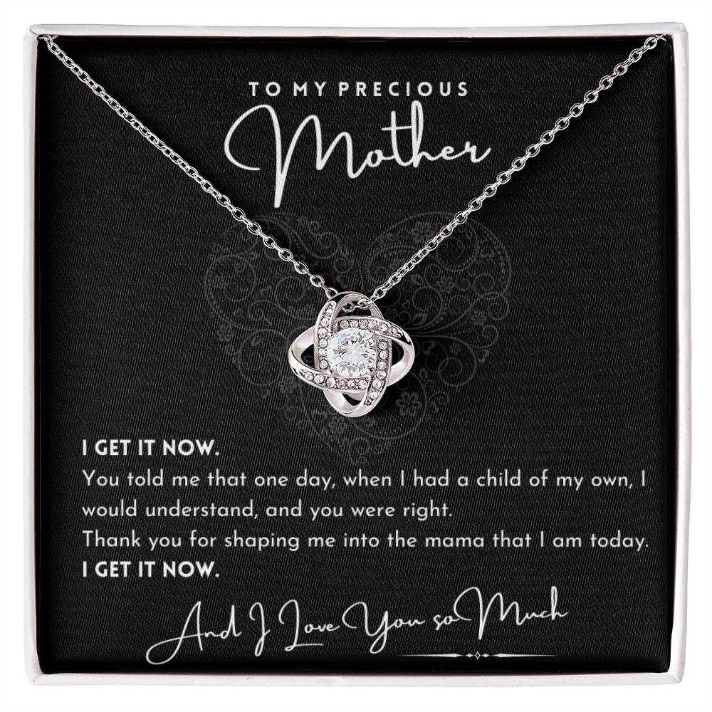 To My Precious Mother (Grandmother) Love Knot Necklace